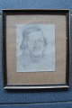 Ubekendt 
kunstner (19 
årh):
Portræt af 
ældre mand.
Blyant på 
papir.
Usigneret.
Bagpå stempel 
...