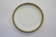 Kurfyrst, Bavaria, hvidt porcelæn med kongeblå- og guldkant. Frokosttallerken. Diameter 19,5 ...