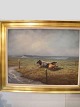 Painting.
 Signed Arling 
Gade.
 Run on field.
 Height: 83 
cm, width: 103 
cm.
 Price Dkr. 
2195, -