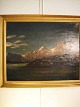 Painting.
 Snowland. 
1949
 painted by 
paul Sinding. 
F.1882-D. 1964
B: 55 cm 
Height: 45 cm
 ...