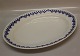 Bing & Grøndahl 
Kronberg 015 
Stort ovalt 
stegefad 40,5 
cm (315)  Hvidt 
porcelæn, blå 
halvblonde ...