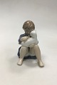 Royal Copenhagen Figur Pige med Kat No 4631