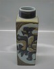 805-3259 Squarre Vase 22,5 cm  Nils Thorsson Baca Aluminia Copenhagen RC Faience
