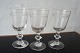 Berlinoir - 
Berliner glas - 
Christian VIII 
glas:
3 portvinsglas 
med glat cuppa 
og frise af 3 
...