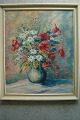 Gerda Sten 
(født 1912):
Markblomster i 
vase.
Olie på 
lærred.
Sign.: G. Sten
57x47 (64x54)