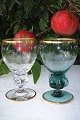 glas med 
guldkant, 
Gisselfeld 
glasservice fra 
Holmegaard 
glasværk, 
produceret fra 
1933 til 1970. 
...