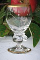 glas med 
guldkant, 
Gisselfeld 
glasservice fra 
Holmegaard 
glasværk, 
produceret fra 
1933 til 1970. 
...