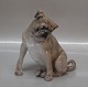 B&G figur
 B&G 1903 Mops siddende 13 cm