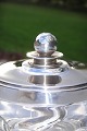 Georg Jensen sølv Vintage Marmeladekrukke på fad