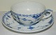 Royal Copenhagen teacup in half lace blue fluted porcelain
