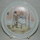 Royal Copenhagen Tivoli plate with Harlequin and Columbine