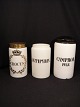 Apotekerkrukker 
porcelæn
(Royal 
Copenhagen med 
konge krone og 
tekst CROCUS. 
H:15,5 cm. 
lager 0 ...