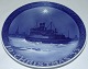 Royal 
Copenhagen 
Juleplatte fra 
1933 med 
Engelsk Tekst 
"Christmas"