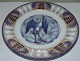 Bing and Grondahl Heron Plate from 1886-1888 23,5cm