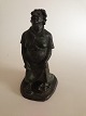 Siegfried 
Wagner Bronze 
figur af leende 
dame fra Ib 
Rathje 
Bronzestøberi. 
Måler 31cm høj 
og er i ...