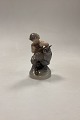 Royal Copenhagen Figurine Faun with Owl No. 2107