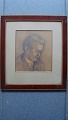 Joachim 
Becher-Smith 
(1851-1926):
Portræt af 
mand 1903.
Bly på papir.
Sign. JB Smith 
- ...