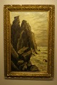 Here you are 
offered an oil 
on canvas. 
American 
artist, 
Raphaele 1899, 
cliffs in 
California, ...