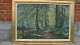 Einar Gross 
(1895-1960):
Vej gennem 
skov med å.
Olie på 
lærred.
Sign.: Einar 
Gross
66x100 ...