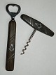 lCorkscrew and 
bottle opener 
in rosewood. 
Produced by 
Lundtofte 
Steel. 
Decorated with 
masonic ...