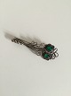 Georg Jensen 
Sølv Broche med 
sten af grøn 
agat No 182 fra 
1910-1920. 
Måler 5,3 cm og 
er i god ...