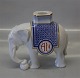 Bing and 
Grondahl White 
Elephant 
Candlestick 15 
x 17 cm Made 
for Jubilees at 
Carlsberg with 
the ...