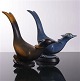 A pair of Rörstrand pheasants by Gunnar Nylund in glazed stoneware.