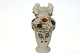 1800 tals 
Opaline vase, 
Malet med 
blomster
Højde 24,5 cm.
Perfekt stand.