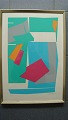 Lise Honoré 
(født 1940):
"Kubistisk 
komposition" 
1987.
Farvelitografi 
220/300.
Sign.: Lise 
...