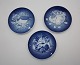 Bing & 
Grøndahl, Mors 
dag platter. 
Diameter 15 cm. 
Pris: 100 kr. 
stk.
1988 Vibe med 
unger. ...