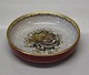 Dahl Jensen 
Craquelé
152-401 DJ Red 
tray on grey 
decorated in 
gold 16,5 cm 
Factory first 
 ...