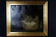 Oil on canvas, 
landscape with 
people, 
presumably 
French artist. 
Indistinctly 
signed 91 ...