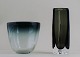 2 Swedish art glass vase, indistinctly signed.