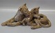 Bing and 
Grondahl B&G 
2268 Lioness & 
cub 31 cm, 
Lauritz Jensen 
Marked with the 
three Royal ...