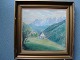 Michael 
Bang-Sørensen 
(1884-1961):
Bjerglandskab 
med kirke fra 
Levante, 
Italien.
Akvarel på ...