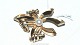 Gold Brooch 
with Pearl 14 
Karat
Stamped 585 
HS, 1948 - 
Hermann 
Siersbøl
Size: 4,0 x 
2,6 ...
