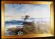 Unknown artist, 
Bruno Lijlefors 
style. Oil on 
canvas.
Signed Bruno 
Lijlefors 1924. 
Flying swans 
...