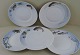 5 rare Art Nouveau Royal Copenhagen fish plates # 140/10519.