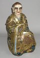 Satsuma Buddha 
figur, Japan, 
19. årh. 
Polykrom 
dekoreret med 
forgyldning. 
H.: 31 cm.
Udlånt til ...