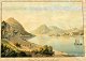 H&aring;ndkoloreret 
topografisk 
aquatinte af 
Carl Wizani 
(1767 - 1818), 
Tyskland, af 
Rolands Eck ...