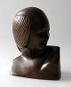 Buste af 
kinesisk 
kvinde, bronze, 
o. 1900. 
Usigneret. H.: 
10 cm.&nbsp;