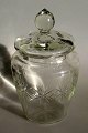 Kiksespand i 
klart glas med 
låg, o. 1900, 
Danmark