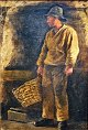 Pacht, Vilhelm 
(1843 - 1912) 
Danmark: 
Interiør med 
fisker.