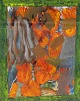 Bredtved, 
Michael (1959 
-) Denmark: 
Composition. 
Oil on 
cardboard. 65 x 
50 cm. Signed 
on the ...
