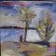 Leyh, Robert 
Reinhardt (1961 
-) Denmark: 
Landscape. Mix 
media on plate. 
Signed .: Leyh 
on the ...