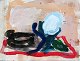 Bahnsen, Klaus 
(1952 -) 
Denmark: 
Breakfast. 
Acrylic on 
canvas. Signed: 
Mongram. 13 x 
16.5 cm.