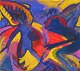 Henriksen Ole 
Sten Holm (1943 
-) Denmark: 
Fuel for 
transformation. 
Oil on paper. 
32 x 29 cm. ...
