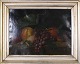 Painting: Still 
life with 
fruit, 1800. 
Oil on 
cardboard, 24.5 
x 33 cm. 
Inscribed on 
the back: ...