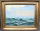 Vilhelm Bille 
1864-1908
Maritimt 
maleri med skib 
i baggrunden 
sign V.Bille
H:42 x B: 55 
...