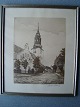 Søren Frank 
(1902-76):
Budolfi Kirke, 
Aalborg set fra 
Gammel Torv op 
mod Algade med 
Det Gamle ...